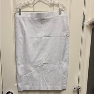 Rafaella Classic White Pencil Skirt